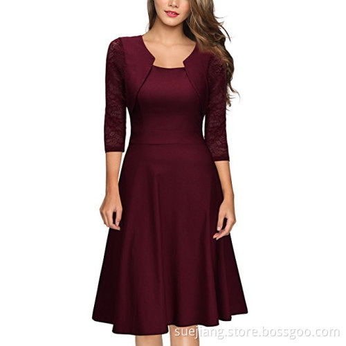 Women's Explosions Upscale Lace Women Office/Evening Dress
